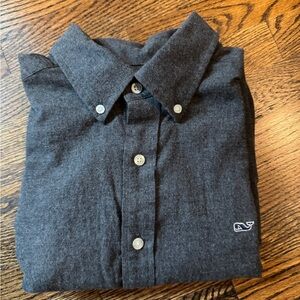 Vineyard Vines Men's Charcoal Button Down Shirt